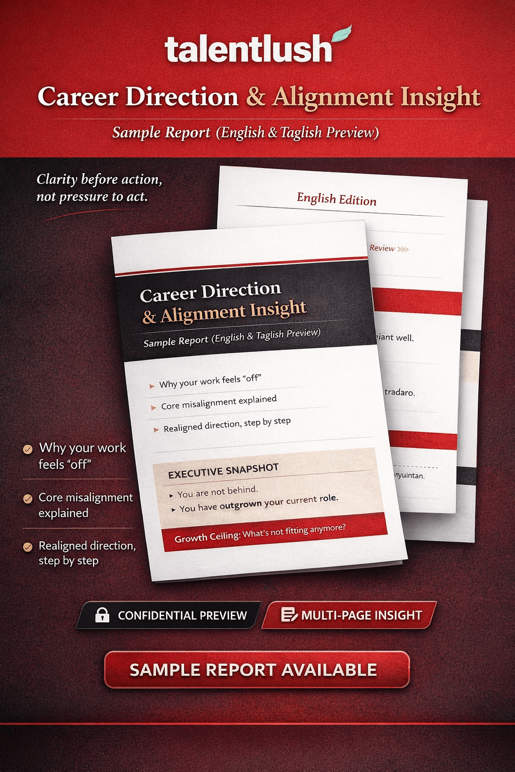 Talentlush Sample Report Preview